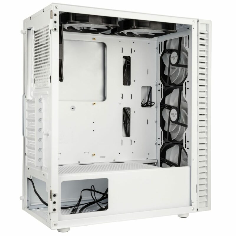 Kolink Observatory HF Mesh ARGB Midi Tower Case - White (with 6 ARGB fans - 3x140mm & 3x120mm ) - Image 7