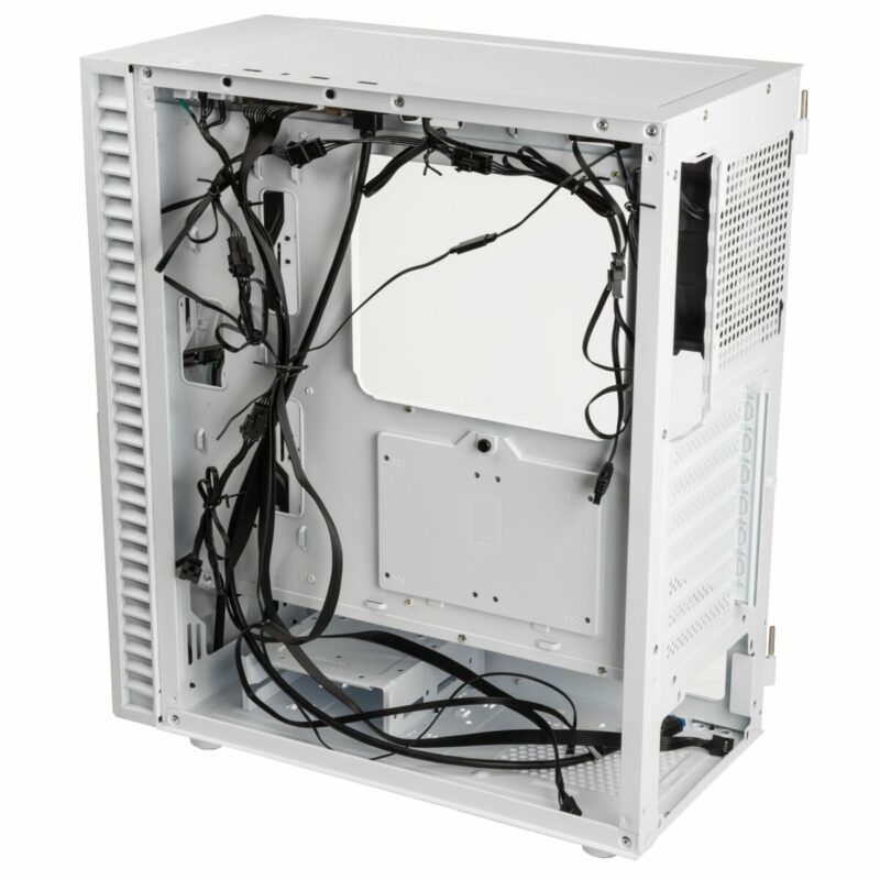 Kolink Observatory HF Mesh ARGB Midi Tower Case - White (with 6 ARGB fans - 3x140mm & 3x120mm ) - Image 8