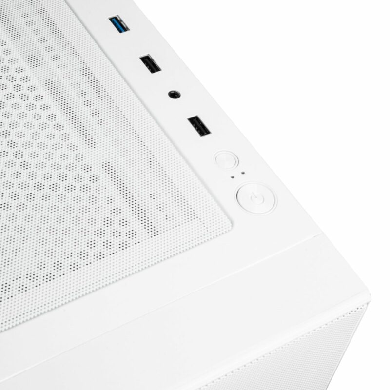 Kolink Observatory HF Mesh ARGB Midi Tower Case - White (with 6 ARGB fans - 3x140mm & 3x120mm ) - Image 9
