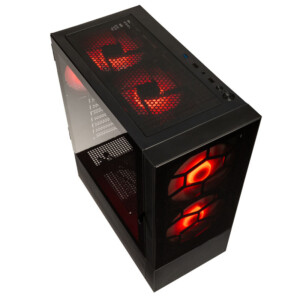 Kolink Observatory MX Glass ARGB Midi Tower Case - Black (with 5 ARGB fans - 2x140mm & 3x120mm) - Image 2