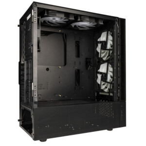 Kolink Observatory MX Glass ARGB Midi Tower Case - Black (with 5 ARGB fans - 2x140mm & 3x120mm) - Image 4