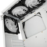 Kolink Observatory MX Mesh ARGB Midi Tower Case - White (with 5 ARGB fans - 2x140mm & 3x120mm) - Image 3