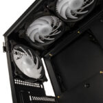 Kolink Observatory MX Mesh ARGB Midi Tower Case – Black/White (with 5 ARGB fans - 2x140mm & 3x120mm) - Image 3