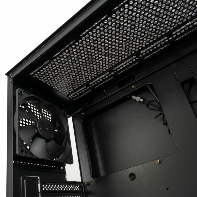 Kolink Observatory HF Mesh PWM Midi Tower Case - Black (with 3x120mm black PWM Fans) - Image 4