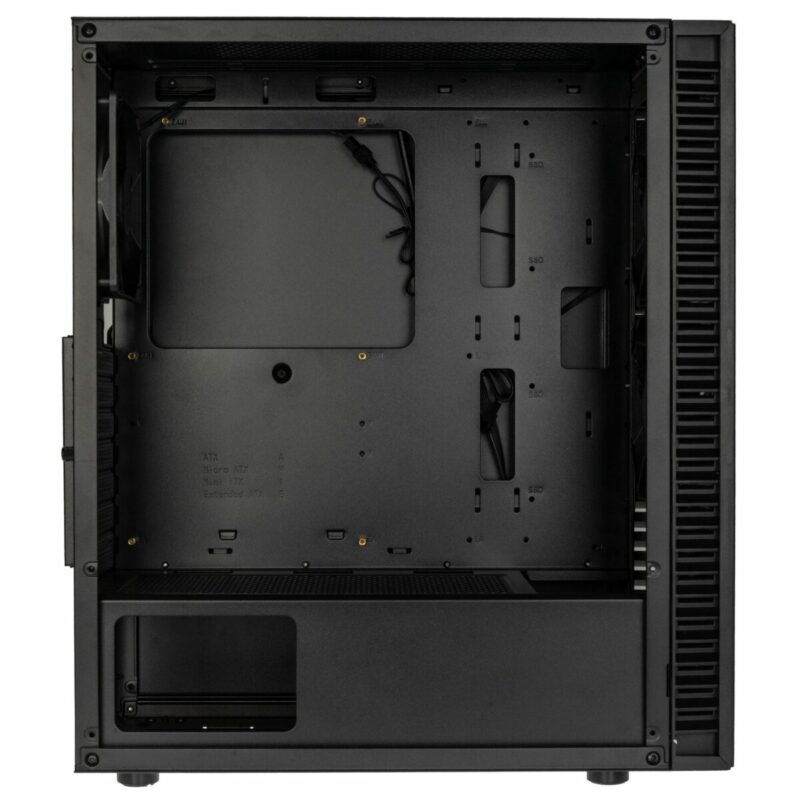 Kolink Observatory HF Mesh PWM Midi Tower Case - Black (with 3x120mm black PWM Fans) - Image 6