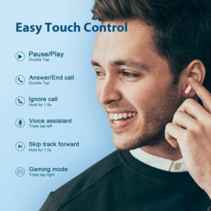 QCY T13 TWS PINK Dual Driver 4-mic noise cancel. True Wireless Earbuds - Quick Charge 380mAh - Image 8