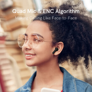 QCY T13 ANC Black - TWS 10mm Dynamic Driver, 4-mic 28dB ANC, Bluetooth 5.3, 7hr-30hr, 75ms latency - Image 6