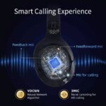 QCY H3 High-Res Headset Blue - w. Mic, Active Noise Canceling with 4 mode ANC 60h Multipoint - Image 6