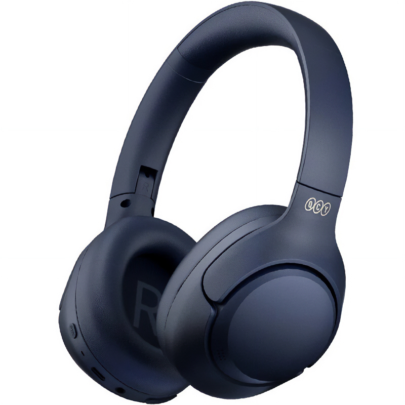 pcz-6957141408414 QCY H3 High-Res Headset Blue - w. Mic, Active Noise Canceling with 4 mode ANC 60h Multipoint - Image 1