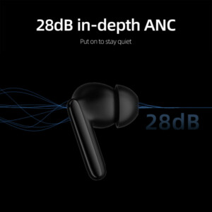 QCY T13 ANC 2 Black - TWS 28dB active noise canceling 10mm drivers, BT 5.3 30 hours True Wireless - Image 4
