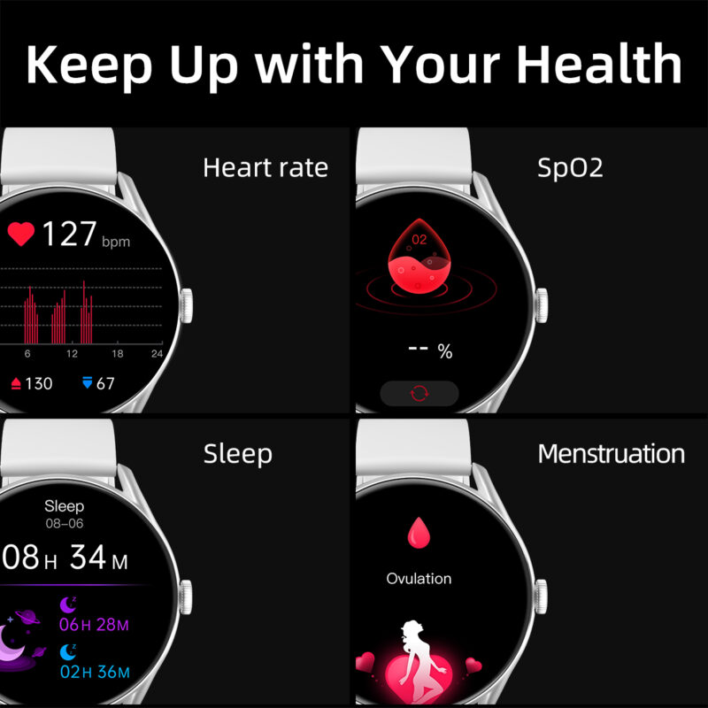 QCY Watch GT S8 Black - 1,43" AMOLED touch, 466x466 60Hz Always On Call BT Smart Watch IPX8 14day - Image 3