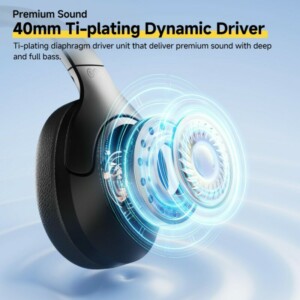 QCY H3 Lite Headset Black - ANC Noise Canceling 40mm drivers 68ms latency - 60h battery - Image 2