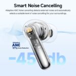 QCY Melobuds N50 ANC Purple - 45db ANC TWS Earbuds 6 mic ENC, IPX4 BT5.4 - Image 5