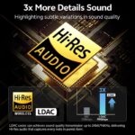 QCY AilyBuds E10 Black Hires Audio LDAC Semi-Ear TWS 4mics ENC 13mm dynamic driver IPX4 35h - Image 6