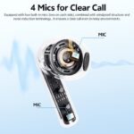 QCY AilyBuds E10 Black Hires Audio LDAC Semi-Ear TWS 4mics ENC 13mm dynamic driver IPX4 35h - Image 7
