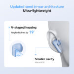 QCY AilyBuds E20 White- Hybrid ANC Semi-Ear TWS earbuds 6mics 13mm dynamic driver IPX4 BT5.4 35h - Image 11