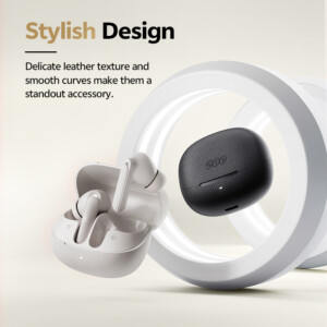 QCY Buds ANC Cream Grey (HT15) - 45db ANC TWS Earbuds 35h 5 mic ENC, ear-canal adaptive tech, - Image 11