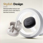 QCY Buds ANC Black (HT15)- 45db ANC TWS Earbuds 35h 5 mic ENC, ear-canal adaptive tech, leather case - Image 11