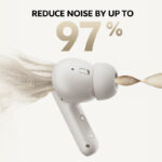QCY Buds ANC Black (HT15)- 45db ANC TWS Earbuds 35h 5 mic ENC, ear-canal adaptive tech, leather case - Image 7
