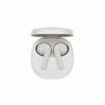 QCY Air White Semi-Ear TWS Earbuds, quad Mic ENC multi-point connection, leather grain case - Image 3