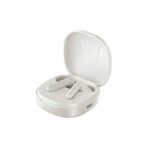 QCY Air White Semi-Ear TWS Earbuds, quad Mic ENC multi-point connection, leather grain case - Image 5