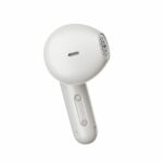 QCY Air White Semi-Ear TWS Earbuds, quad Mic ENC multi-point connection, leather grain case - Image 7