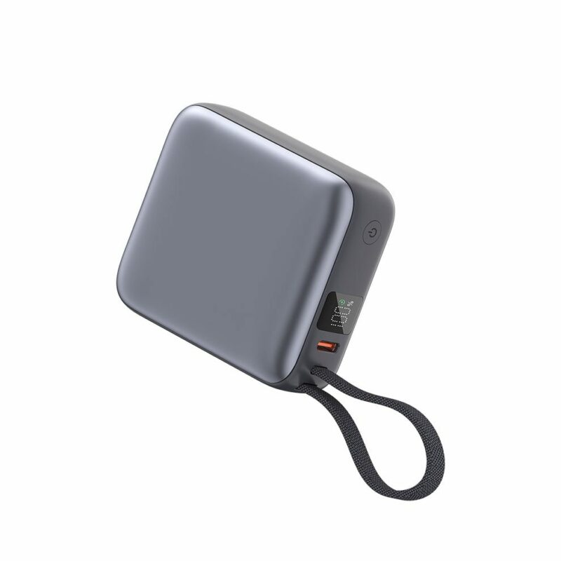 QCY PB10C Grey 10000mAh 35W PD fast charge power bank - Digital Display, Fireproof ABS+PC - Image 3