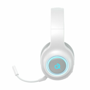 QCY Heroad V200 Wireless Quad White - Bluetooth & WiFi & USB-A & USB-C RGB Gaming Headset PS4/PS5/PC - Image 3