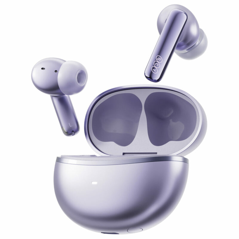 QCY Melobuds N70i ANC Purple - 56db ANC TWS Hi-Res Earbuds LDAC BT 6.0 IPX5 Wireless charge 50h - Image 2