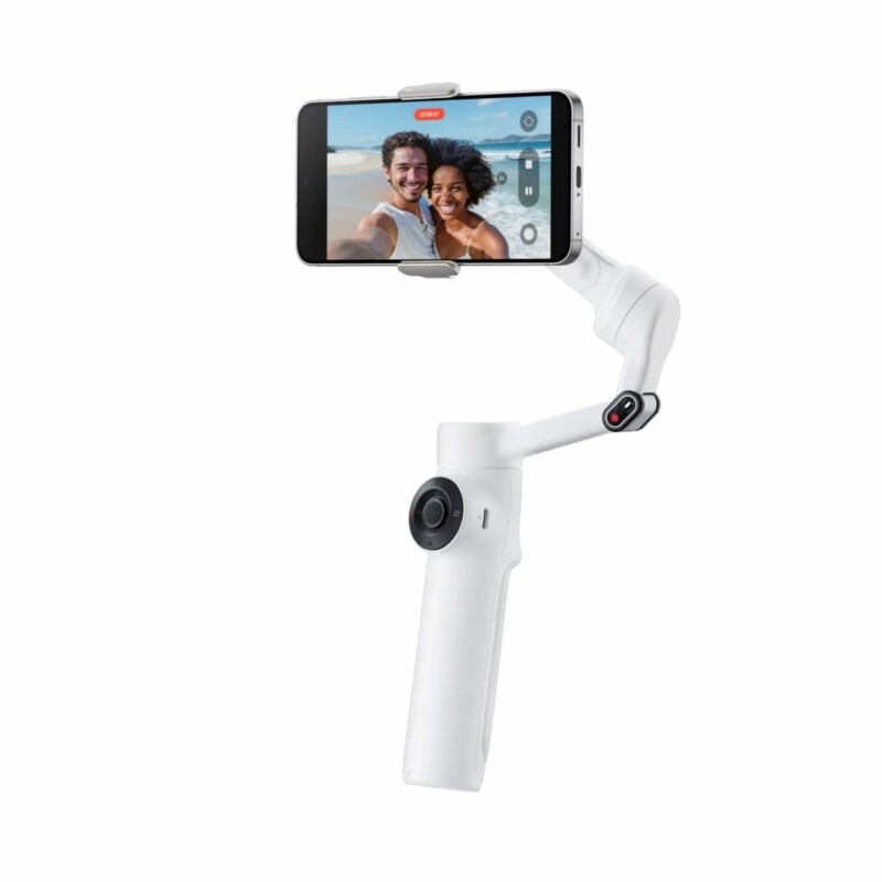 Insta360 Flow 2 Standard Bundle White - A.I. Powered Gimbal Stabilzer for Smartphone USB-C