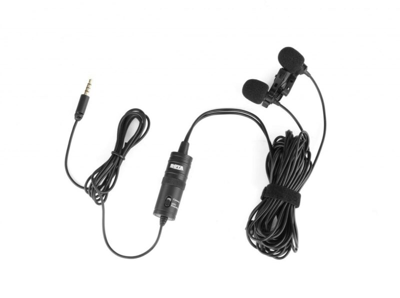 BOYA BY-M1DM wired mic Dual Lavalier Microphone - Image 3