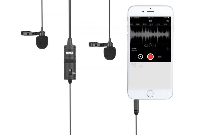 BOYA BY-M1DM wired mic Dual Lavalier Microphone - Image 4