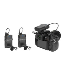 BOYA BY-WM4 pro-K2 wireless mic 2.4G Wireless Mic System 1+2 (2 transmitters, two person vlog) - Image 2