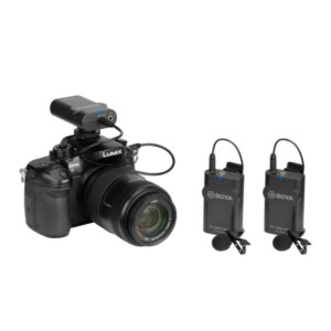 BOYA BY-WM4 pro-K2 wireless mic 2.4G Wireless Mic System 1+2 (2 transmitters, two person vlog) - Image 4