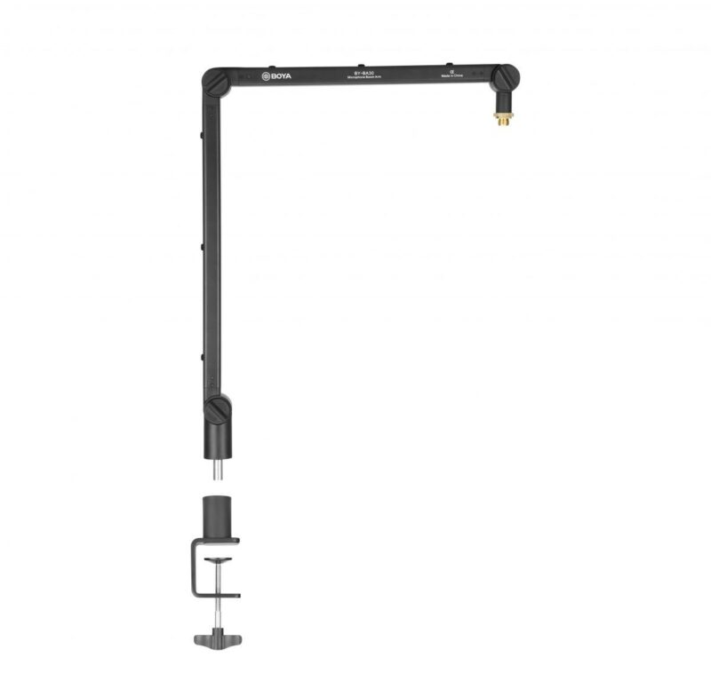 BOYA BY-BA30 microphone Arm mic stand Built-in Cable Catch - Image 4