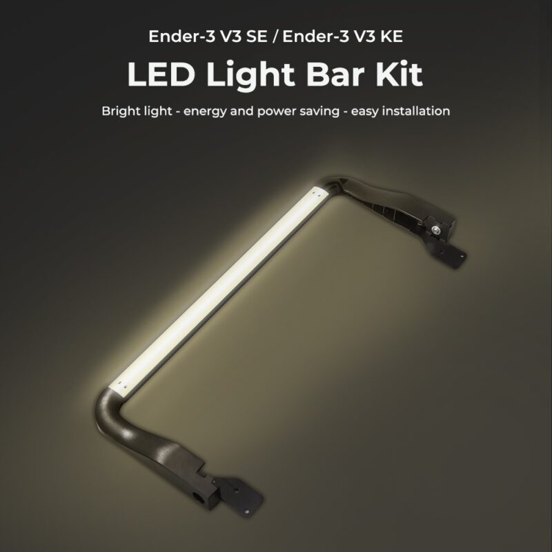 Creality LED Light Bar Kit - Ender-3 V3 SE/KE LED Assembly Warm Light 24V 5-6W - Image 3
