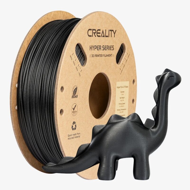 Creality Hyper PLA-CF Black Carbon Fiber 3D Printer Filament, High Strength, 1 kg Spool1.75 - Image 2