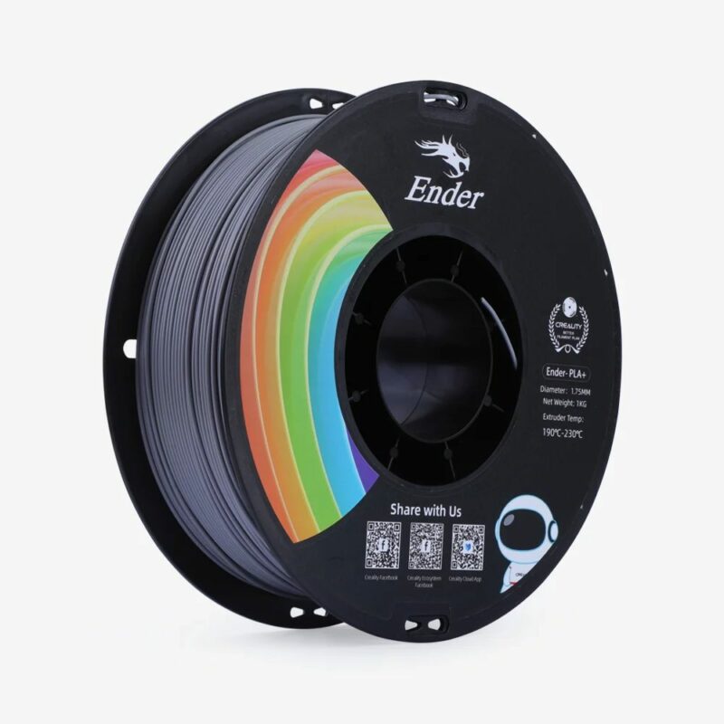CREALITY EN-PLA+ Grey Ender 3D Printer Filament Strength 34MPA Bend 77MPa 1 kg 1.75 -3301010308 gray - Image 2