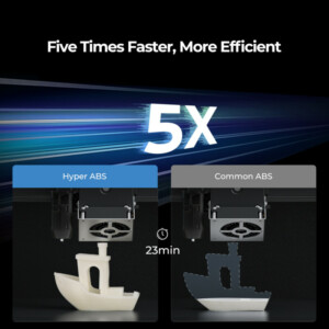 Creality Hyper ABS Black 3D Printer Filament, High Speed high fluidity, 1 kg Spool1.75 - Image 2