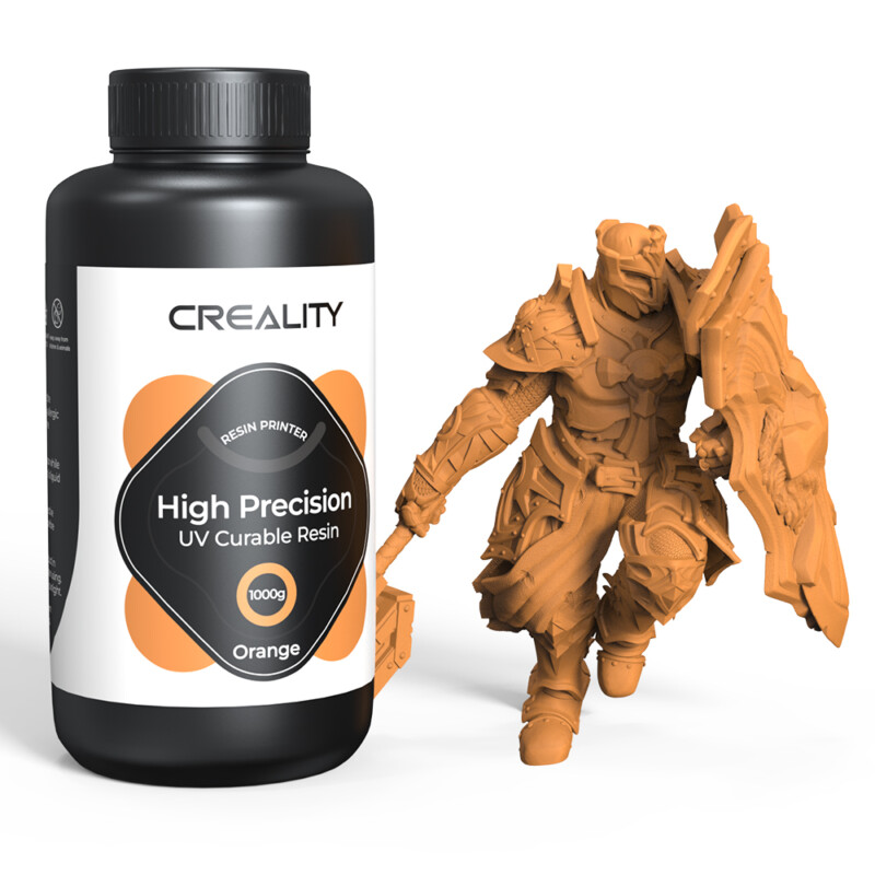 pcz-6971636404606 Creality LCD 8K High Precision UV Curable Resin - Orange (3302190005) - Image 1