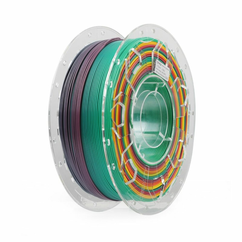 pcz-6971636405474 Creality CR-PLA Rainbow, 3D Printer Filament 1 kg Spool,1.75 mm (3301010010) - Image 1
