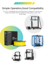 Creality CR-TPU Green 3d Printer Soft Adhesive material Filament 1kg 1.75 - Image 6