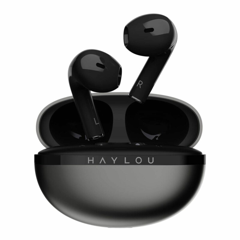 pcz-6971664934021 Haylou X1 2023 Black - Bluetooth TWS Semi-Ear Earbuds Bt 5.3 12mm dynamic coil 24h IPX4 Waterproof - Image 1
