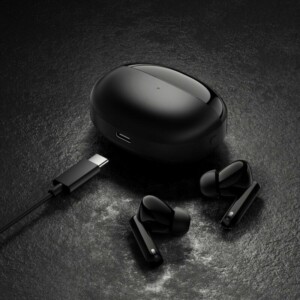 Haylou W1 ANC Blue-Black Bluetooth TWS In-Ear Gaming Earbuds 45db 3mic Active Noise Cancel 35h BT5.3 - Image 4