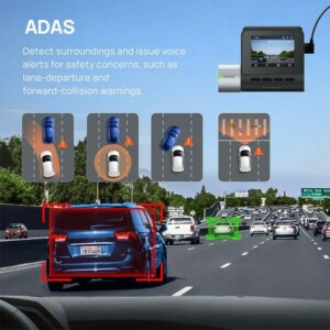 70mai Dash Cam Pro Plus+ A500S-1 Front & Rear w. Screen, set with RC06 Rearview Cam 1944P 140FOV 500 - Image 4