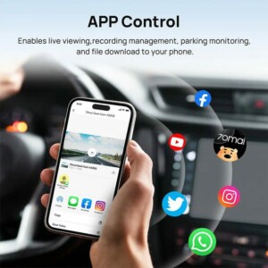 70mai Dash Cam Pro Plus+ A500S-1 Front & Rear w. Screen, set with RC06 Rearview Cam 1944P 140FOV 500 - Image 5