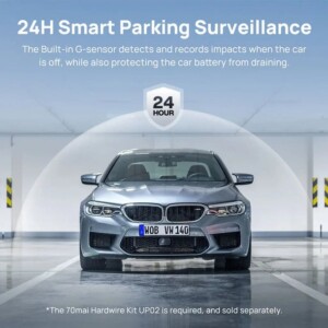 70mai A800S-1 Front & Rear Dash Cam 4k w. screen set w. RC06 Rearview Cam - 2160p 140FOV 500mAh Car - Image 4