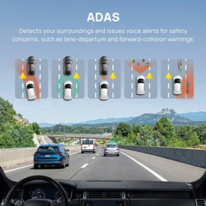 70mai A800S-1 Front & Rear Dash Cam 4k w. screen set w. RC06 Rearview Cam - 2160p 140FOV 500mAh Car - Image 6