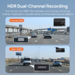 70mai A810-2 Front & Rear Dash Cam 4K w. Screen Set w. RC12 Rearview Cam - 2160p 60FPS 150FOV GPS - Image 4