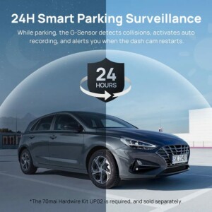 70mai A200-1 Front & Rear Dash Cam w. Screen, Set with RC11 Rearview Camera, 1080P 60FPS 130FOV 500m - Image 5